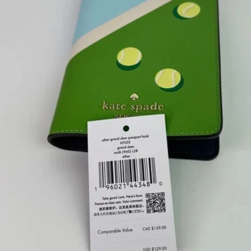 PRICE DROP Kate Spade Grand Slam Passport Holder NWT orig. package - Tennis, W…